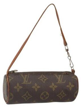 LOUIS VUITTON Monogram Papillon Pouch LV Auth